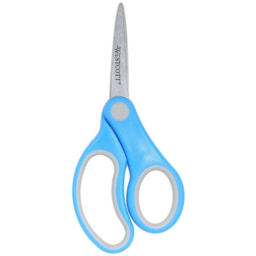 Westcott Soft Handle 5" Kids Scissors, Pointed, Assorted Colors (No Color Choice) ACM14727