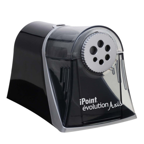 Westcott Ipoint Evolution Axis Heavy Duty Electric Pencil Sharpener, Black/Silver ACM15509
