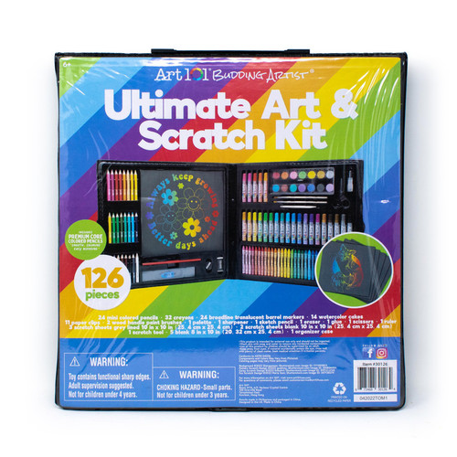 Art Ultimate Scratch Kit With 126 Pieces AOO30126MB