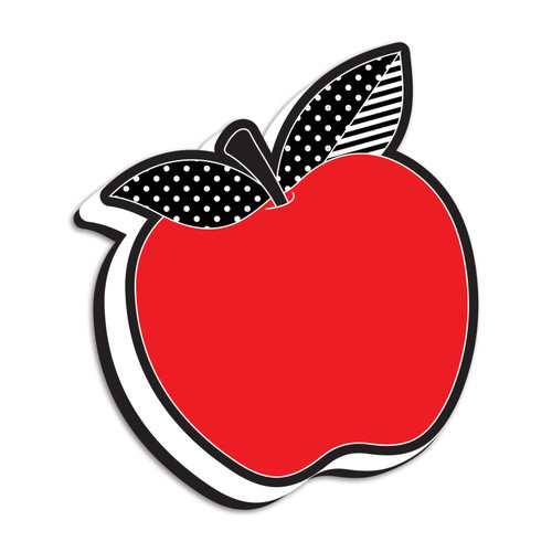 Ashley Magnetic Whiteboard Eraser, Red Apple With Black And White Leaves ASH09988