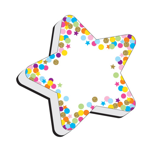 Ashley Magnetic Whiteboard Eraser, Star Confetti ASH09990