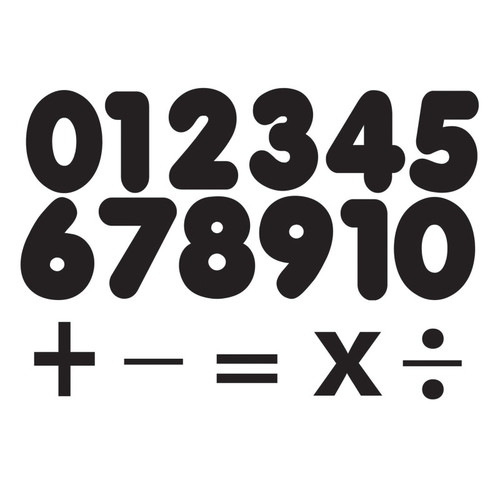 Ashley Die-Cut Magnetic Black Number Set, 1.75", 32 Pieces ASH10069