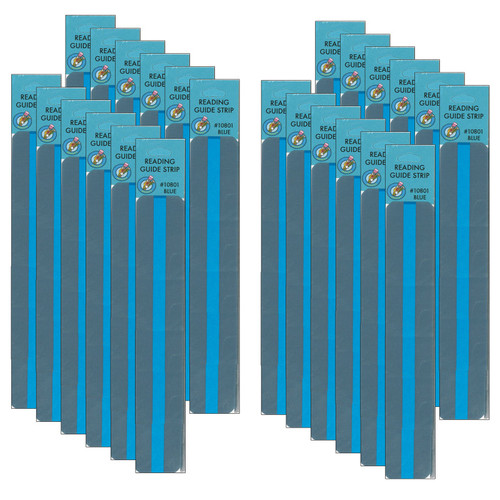 Ashley Sentence Strip Reading Guides, Blue, 12 Per Pack, 2 Packs ASH10851-2