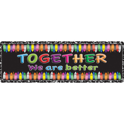 Ashley The Original Fun Mat, Mat Runner, 15.5" X 47", Together We Are Better ASH91408