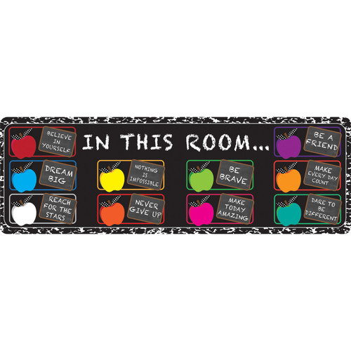 Ashley The Original Fun Mat, Mat Runner, 15.5" X 47", In This Room Positive Sayings ASH91411