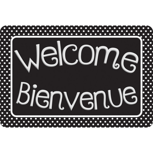 Ashley The Original Fun Mat, Welcome Mat, 15.5" X 23.5", Bienvenue Welcome ASH91549
