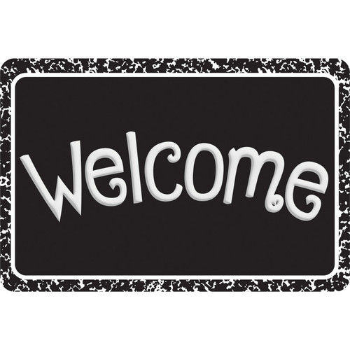 Ashley The Original Fun Mat, Welcome Mat, 15.5" X 23.5", Black Composition Welcome ASH91551