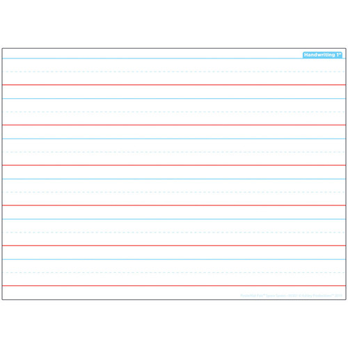 Ashley Smart Poly Single Sided Postermat Pals Space Savers, Handwriting 1", 13" X 9.5" ASH95301