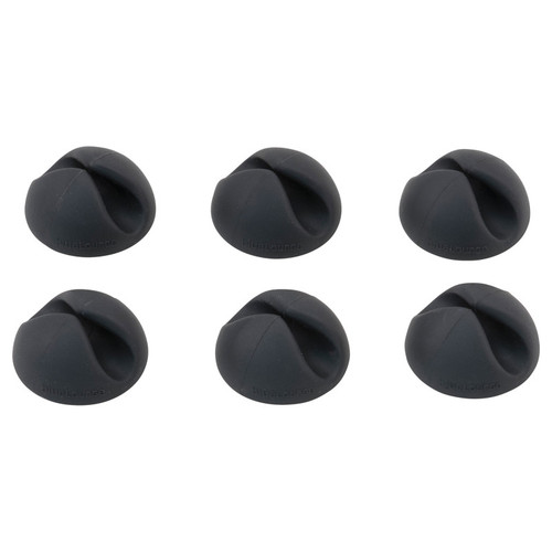 Bluelounge Cabledrops Cord Management, Black, Pack Of 6 AVTBLUCDBL