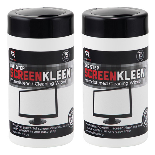 Read Screenkleen One-Step Cleaning Wipes, 75 Per Tub, 2 Tubs AVTRR1409-2