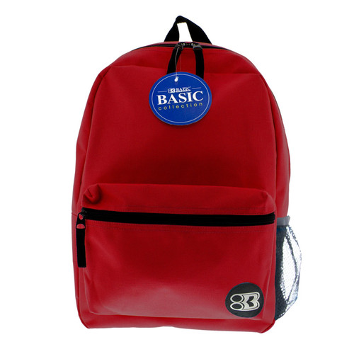 Bazic Basic Backpack 16" Burgundy BAZ1039