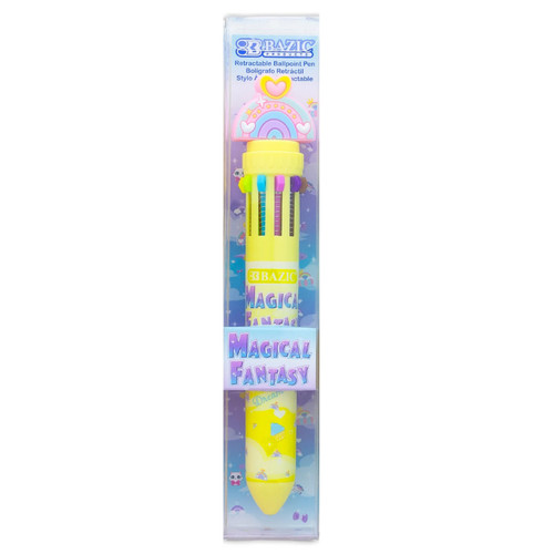 Bazic Magical Fantasy Series 10-Color Pen, Assorted Designs BAZ17000