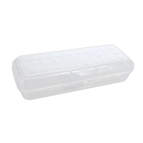 Bazic Lucent Pencil Case Organizer Box, 8", Clear BAZ834
