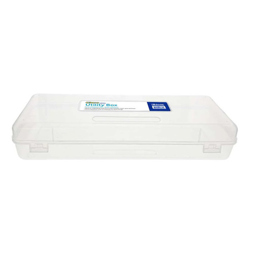Bazic Multipurpose Ruler-Length Utility Box, Clear BAZ851