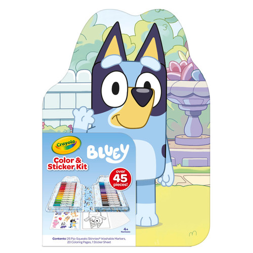 Crayola Color & Sticker Kit, Bluey BIN041235