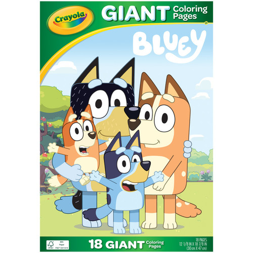Crayola Giant Coloring Pages, Bluey BIN042663