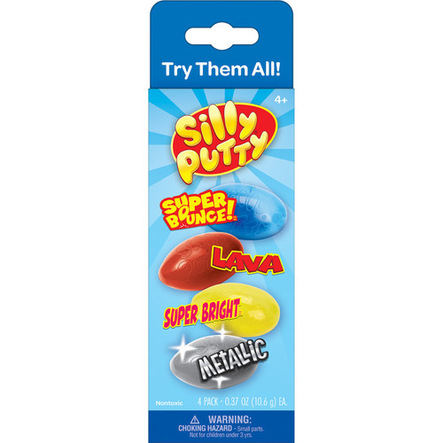 Crayola Silly Putty Variety Pack, 4-Pack BIN080992