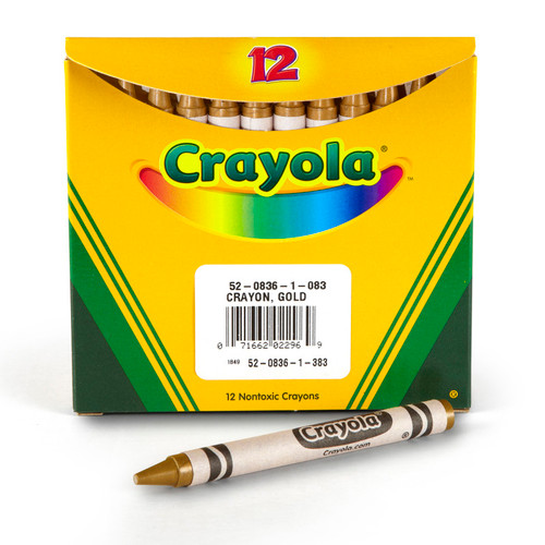 Crayola Single Color Bulk Crayons, Regular Size, Gold, 12 Count BIN520836083