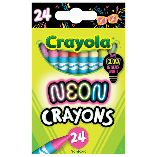 Crayola Neon Crayons, 24 Colors BIN522998