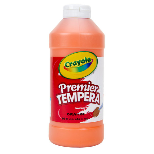 Crayola Premier Tempera Paint 16 Oz, Orange BIN541216036