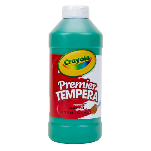 Crayola Premier Tempera Paint 16 Oz, Green BIN541216044