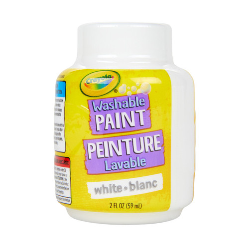 Crayola Washable Paint, 2Oz, White BIN542853