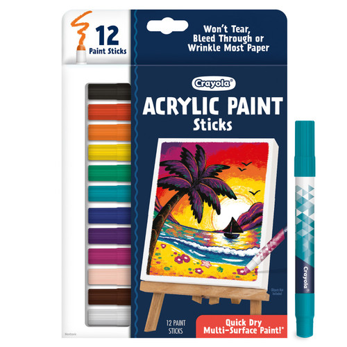Crayola Acrylic Paint Doodle Sticks, Pack Of 12 BIN546213