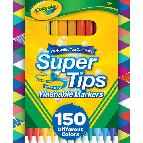 Crayola Supertips Markers, 150 Count BIN585151