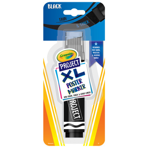 Crayola Project Xl Poster Marker, Black, Single BIN588360