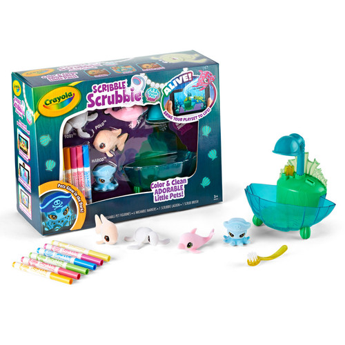 Crayola Scribble Scrubbie Ocean Pets Glow Lagoon BIN747507