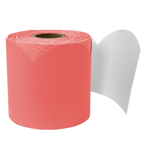 Carson Rolled Scalloped Bulletin Board Border, Salmon, 65 Feet CD-108528