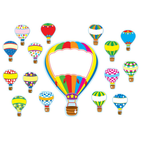 Carson Hot Air Balloons Bulletin Board Set, 38 Pieces CD-110163