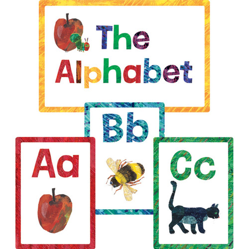 Carson World Of Eric Carle Alphabet Bulletin Board Set, 27 Pieces CD-110454
