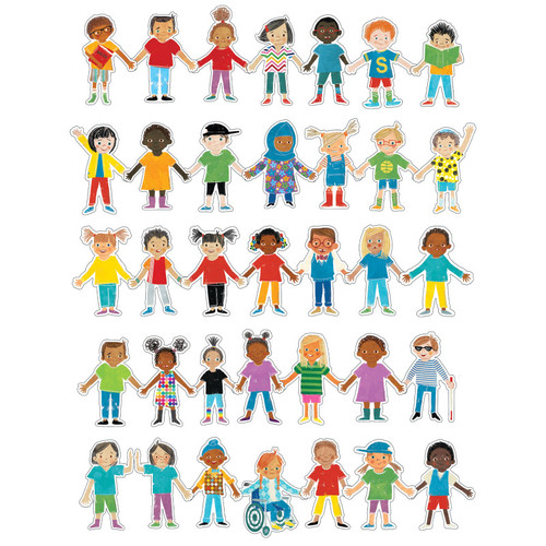 Carson All Are Welcome Kids Cut-Outs, Pack Of 36 CD-120625
