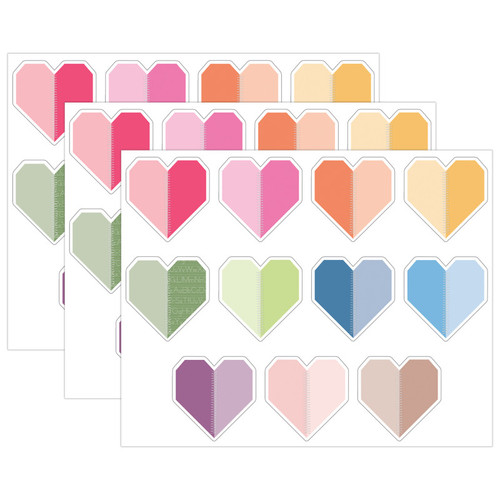 Carson Crafty And Cool Handmade Hearts Cutouts, 36 Per Pack, 3 Packs CD-120658-3