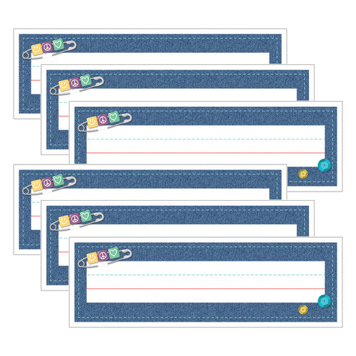 Carson Crafty And Cool Name Plates, 36 Per Pack, 6 Packs CD-122160-6