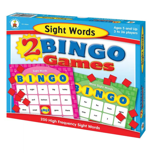 Carson Sight Words Bingo Board Game CD-140041