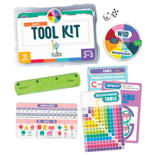 Carson Be Clever Wherever Math Tool Kit Manipulative, Grade 2-3 CD-146052