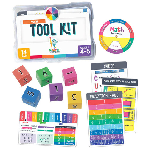Carson Be Clever Wherever Math Tool Kit Manipulative, Grade 4-5 CD-146053