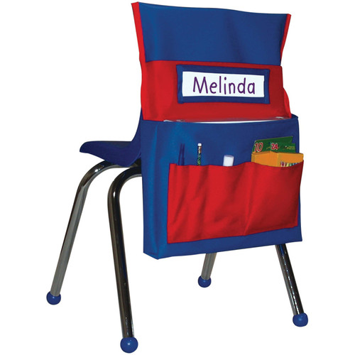 Carson Chairback Buddy Pocket Chart, Blue/Red CD-158035