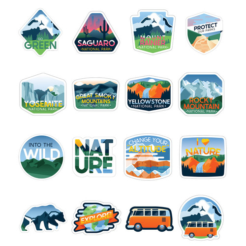 Carson Adventure Vinyl Stickers, Pack Of 100 CD-168323
