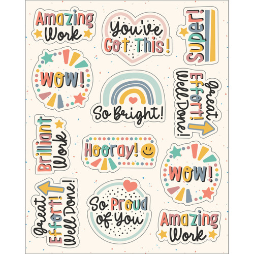 Carson We Belong Motivators Shape Stickers, Pack Of 72 CD-168325