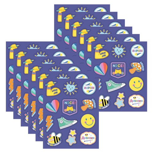 Carson We Stick Together Motivators Motivational Stickers, 72 Per Pack, 12 Packs CD-168329-12