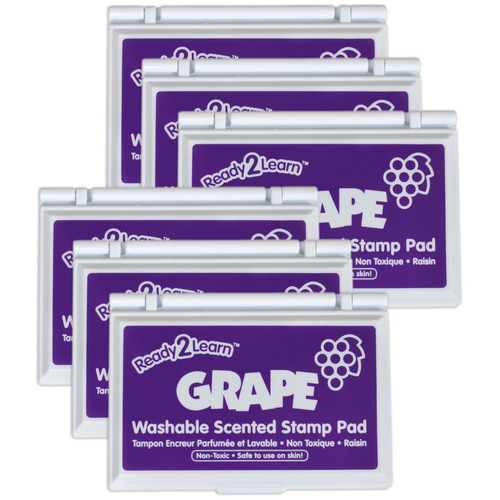 Ready Washable Stamp Pad - Grape Scented, Purple - Pack Of 6 CE-10081-6