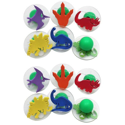 Ready Giant Stampers - Dinosaurs - 6 Per Set - 2 Sets CE-6763-2