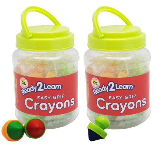 Ready Easy Grip Crayons - 6 Per Set - 2 Sets CE-6911-2