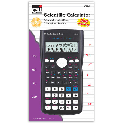 Charles Scientific Calculator, 12 Digit, 240 Functions CHL39240