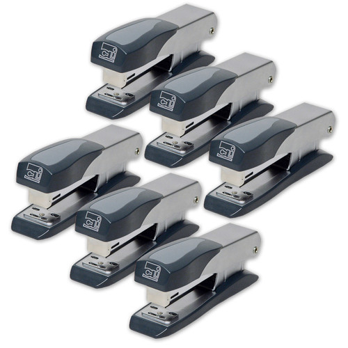 Charles Executive Half Strip Metal Stapler, Pack Of 6 CHL82405-6