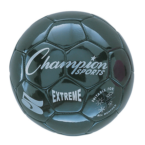 Champion Extreme Soccer Ball, Size 5, Black CHSEX5BK
