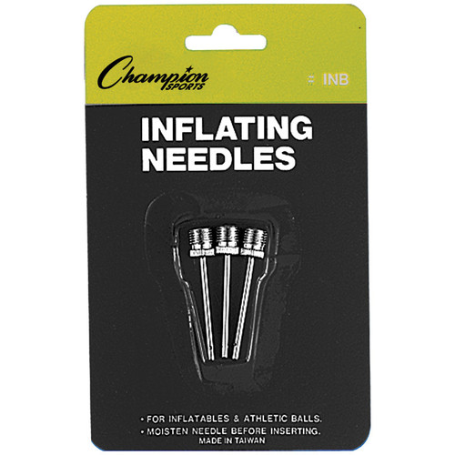 Champion Inflating Needles, Pack Of 3 CHSINB